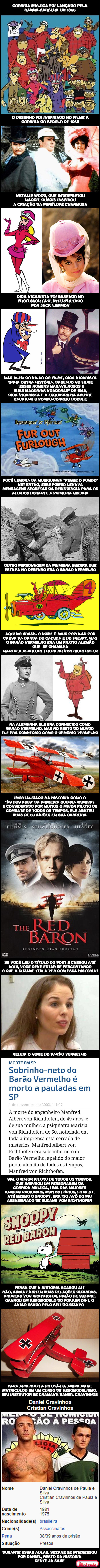 Corrida Maluca, Primeira Guerra e Suzane von Richthofen